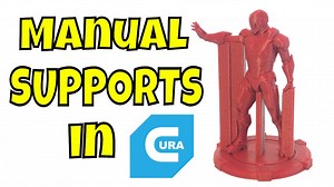 Custom Manual Supports in Cura 4.3 via @ChuckHellebuyck