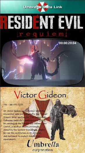 Victor Gideon - Resident Evil 9 Requiem - B.O.W Report #residentevilrequiem#wesker#residentevil9