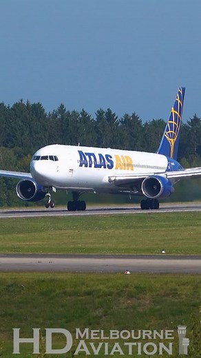 7.3K views · 3.6K reactions | ✈️ Atlas Air Boeing 767 Takeoff from Frankfurt Hann Airport   Follow for more aviation videos from around the world @atlasairworldwide #planespotting #aviation #aviationlovers #767 #boeing | HD Melbourne Aviation | Facebook