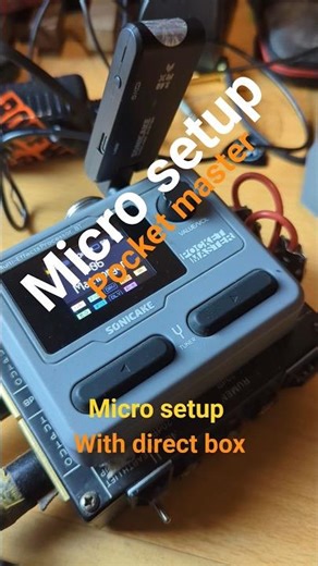Micro setup Pocket master with Direct box #guitar #shorts #sonicake
