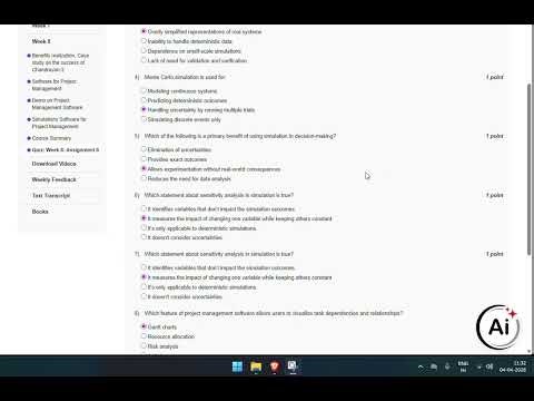 NPTEL Project Management Week 8 Assignment Answers | 2026