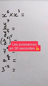 4.9K views · 729 reactions | Des calculs avec puissances à maîtriser absolument ! Commente CALC pour savoir si tu as le niveau lycée en calcul  #math #puissances #calcul #prof | Bosse Tes Maths | Facebook