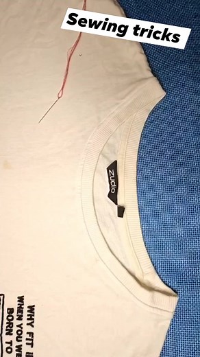 342K views · 2.5K reactions | Loose T- shirt Neck Alteration idea #reel #facebookreel #viralreel #looseneckalteration#sewinghacks | Creativity With Reena | Facebook