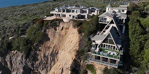Watch: Southern California homes dangle on edge of cliff after storms cause erosion