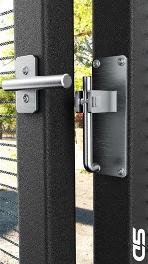 Watch this gate lock in action it's so satisfying! 🔓 #smartdesign #lock #satisfying #shortsviral