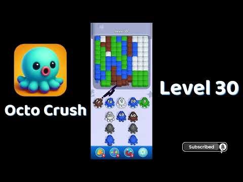 🎮 Octo Crush Level 30 Walkthrough | Fun Puzzle Challenge 🐙 | Solutionguruji