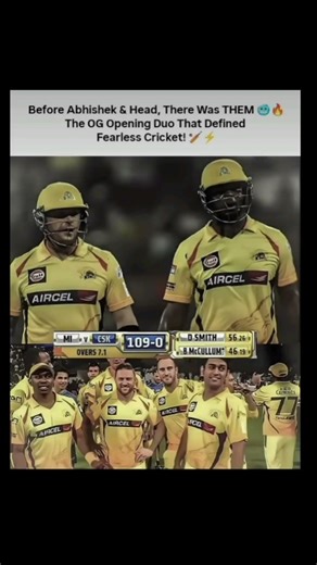The OG CSK Opening Duo That Defined Fearless Cricket! 🏏⚡ #shorts​