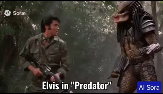 61K views · 1.5K reactions | Fan-made with AI: Elvis in "Predator" be like:  #PredatorFanspage #Predator #Predator2 #ThePredator #Predators #Prey #AVP #AVPR #Predatorbadlands #Predatorkillerofkillers #PredatorFanspage #xenomorphfanspage | Predator Fanspage | Facebook