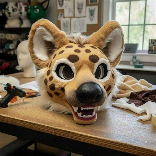 Kairo the Cheetah Fursuit Head Toony Style, Built on ABS Base - Etsy