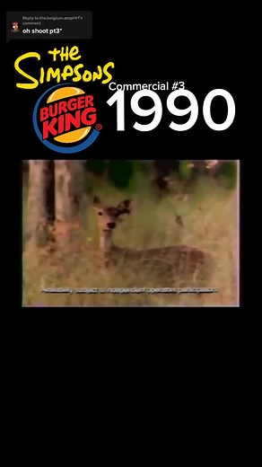 Burger King - The Simpsons Camping 1990 Commercial