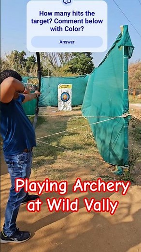 Archery at Wild Valley Adventure Retreat | Best Adventure Resort Near Bangalore #shorts #onedaytrip