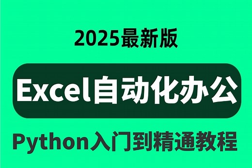 2025版B站最全【Excel自动化办公】入门到精通零基础教程，深度剖析 高级应用，不懂代码也能学！#python #excel #自动化办公！