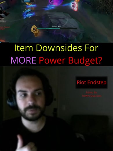 Riot Endstep: Designing Items with Downsides for Enhanced Power Budgets