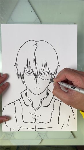 Apprenez à dessiner Shoto Todoroki facilement