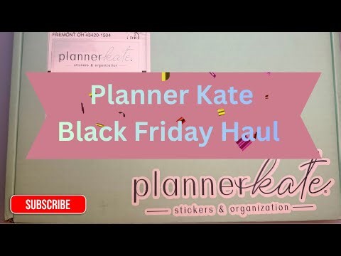 ✨ Planner Kate Black Friday Haul | Sticker Haul for Functional Planning ✨