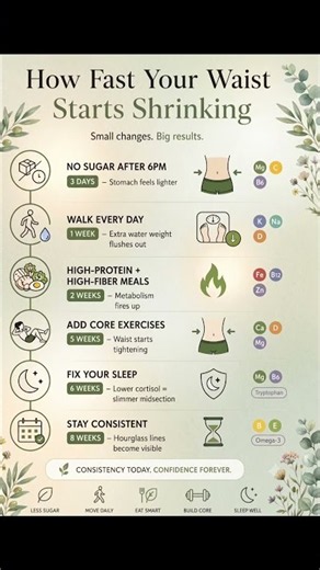 How fast your waist starts shrinking 🥗👍🤗 #youtubeshorts #weightlossjourney