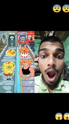 Weak SpongeBob VS StrongPatrick#shorts #spongebob #spongebobsquarepants