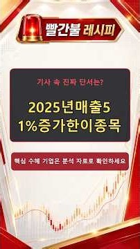 2025년 매출 51% 증가한 이 종목