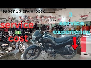 Service cost 💰 | super Splendor xtec | service experience | detail review |🔥