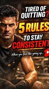 How to be Consistent??? There five laws to be Consistent. #shorts #global