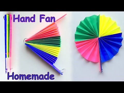 DIY - Homemade paper Hand Fan / Best out of Waste / Kids craft idea | Best School Project