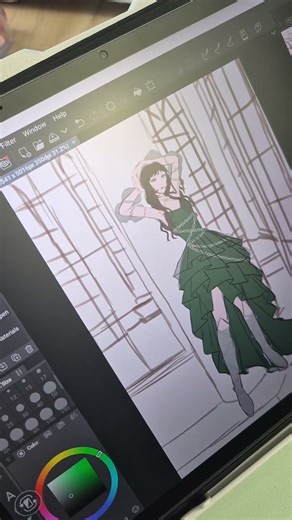 Laying some flats | #characterdesign #artprocess