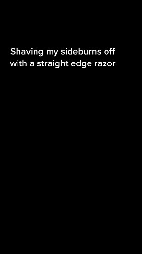 Shaving off my sideburns with a straight edge razor #shaving #straightedgerazor #womenshaving #womenshavingface