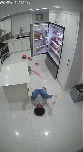 Watermelon Explosion In The Kitchen!