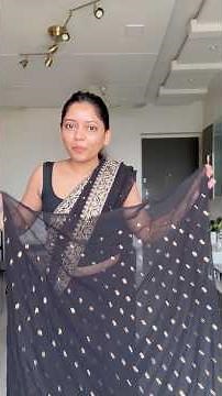 My easy way to drop a saree🥰