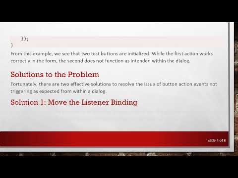 How to Set an Action Event for a Button in a Codename One Dialog from a Different Class