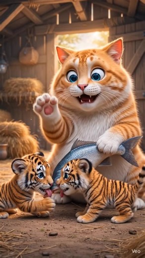 funny cat story ai cat stealing fish and man is chasing #shorts #cat