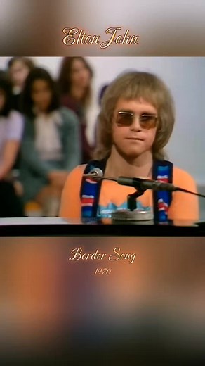 Elton John Legendary 70s Border Song Live Performance
