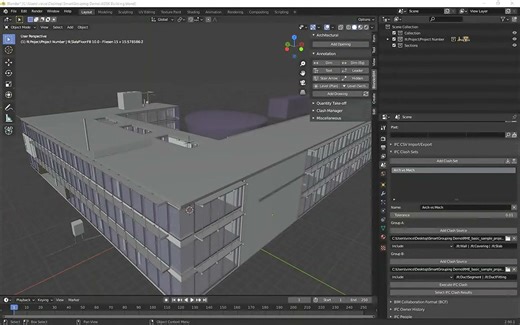 Blender建筑插件BlenderBIM