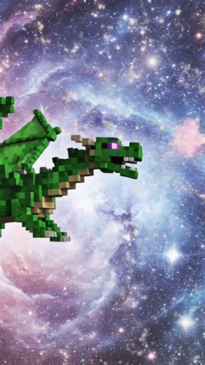Minecraft RTX Dragon s Starry Space Fireworks #minecraft #shorts #cartoon