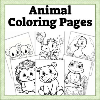 Animal Coloring Pages – 55 Simple, Kid-Friendly Designs