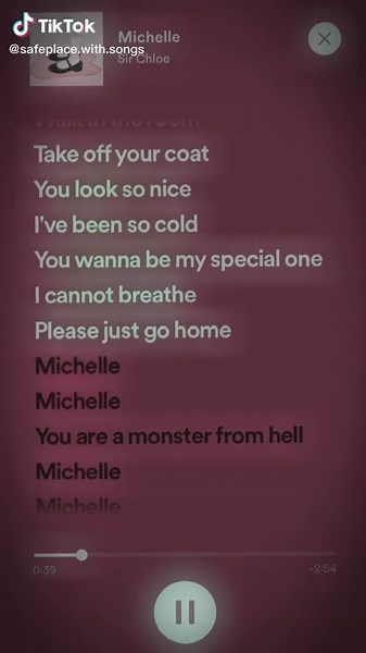 Michelle Song Lyrics: Monster Speed Up from Hell