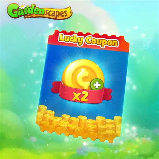 102K views · 1.4K reactions | Grab your fortune's favor 朗 Our Lucky Coupon makes your purchases even more delightful  | Gardenscapes | Facebook