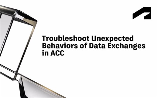 Autodesk Docs for Data Exchange - Troubleshoot unexpected behaviors of data exchanges in ACC | Autodesk