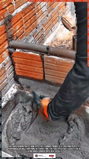 Corner Trowel Tool: Laying Brick Corners Neat Square Precise #tool #tools #innovation
