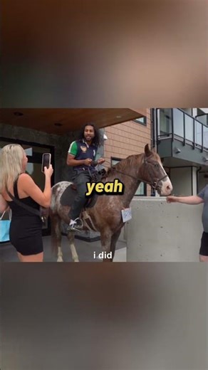 Uber driving on a horse prank 🤣