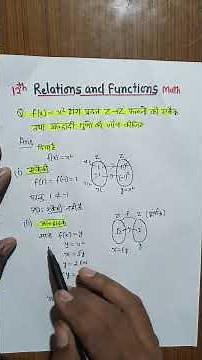 Relation and function math