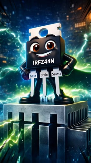 Electricaltoons-yt | IRZ44N Mosfet Working 3D Animation video || @electricaltoons_yt #electricalengineering #electrician #stydy #science #physics | Instagram