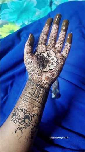 braidal Mehedi design 🌿🥰❤️❤️‍🩹#hennaferrykotha #mehndi #creativehenna #shorts ❤️🥰🌿