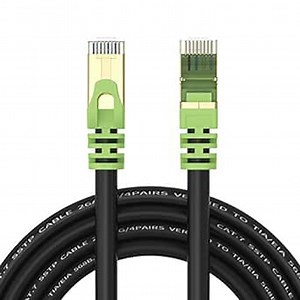 XXONE 300ft Cat 7 Ethernet Cable - 26AWG Heavy-Duty, 10Gbps Speed, 600MHz Bandwidth, SFTP Shielding, Waterproof & Direct Burial - Outdoor LAN Cable for High-Speed Networking (RJ45 Connector)