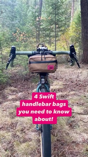 Swift Industries️️️ on Instagram: "4 Swift Industries handlebar bags you need to know about At @swiftindustries we’re so obsessed with bicycle bags we’ve put 18 years into designing the perfect bags. Kestrel Handlebar Bag - 2L Sits under the handlebars and has top zip access to your ride essentials. Stay organized with two small zip pockets. Add capacity by adding Sidekick Stem Pouches with our PALS|MOLLE system. 👉🏽Perfect for fast paced day rides Capstone Handlebar Bag -4L Our modern randonne