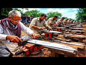 Amazing Process from Pakistan Workshop - Turning Bearings Into Super Sharp Blades - ‪@TopWorks‬