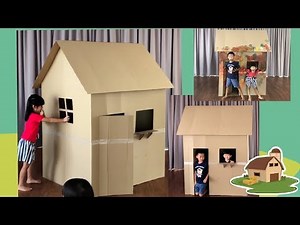How to build cardboard playhouse