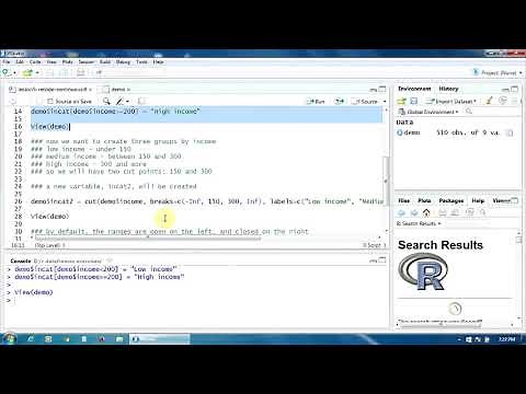 6. Recoding Continuous Variables in R