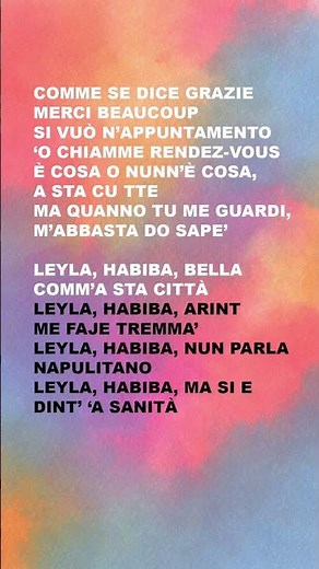 FRANCO RICCIARDI - Leyla (Testo/Lyrics)