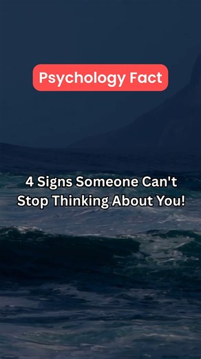 4 Signs Someone Can't Stop Thinking About You! #PsychologyFacts #ThinkingOfYou #EmotionalConnection | PsychologyX